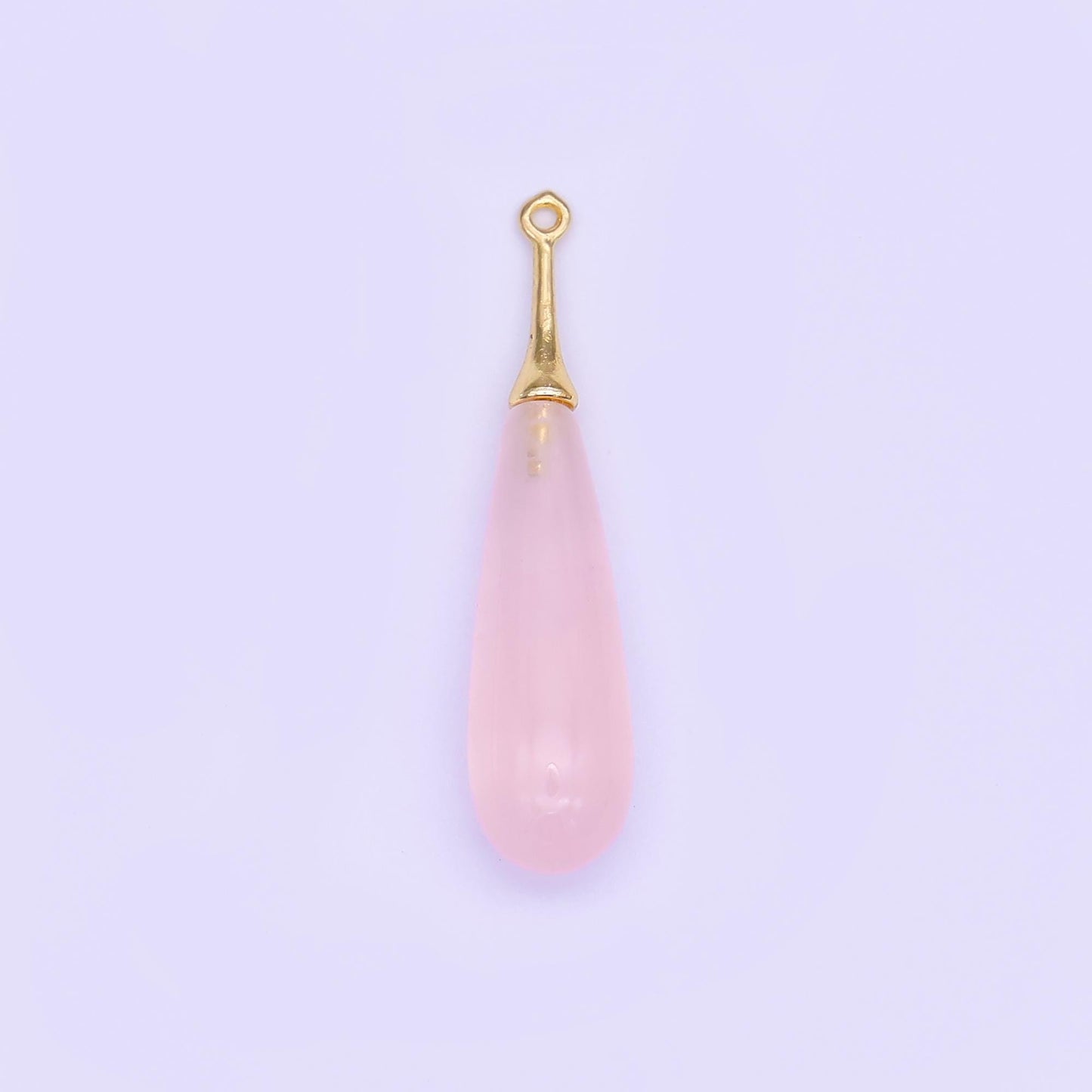 Teardrop Gemstone Charms with Gold Filled Cap – Mixed Stone Drop Pendants for Necklace or Earring Making – DIY Jewelry Supplies N-125
