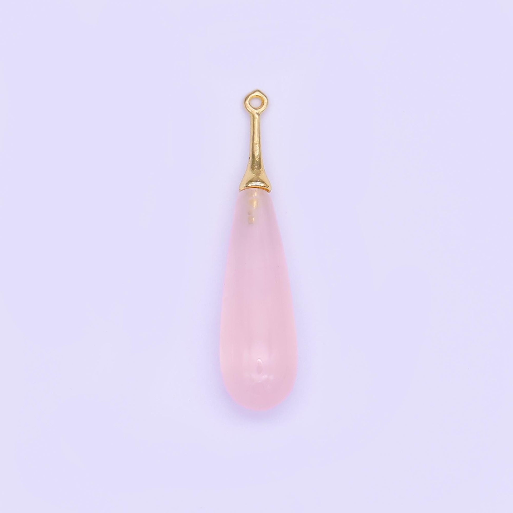 Teardrop Gemstone Charms with Gold Filled Cap – Mixed Stone Drop Pendants for Necklace or Earring Making – DIY Jewelry Supplies N-125