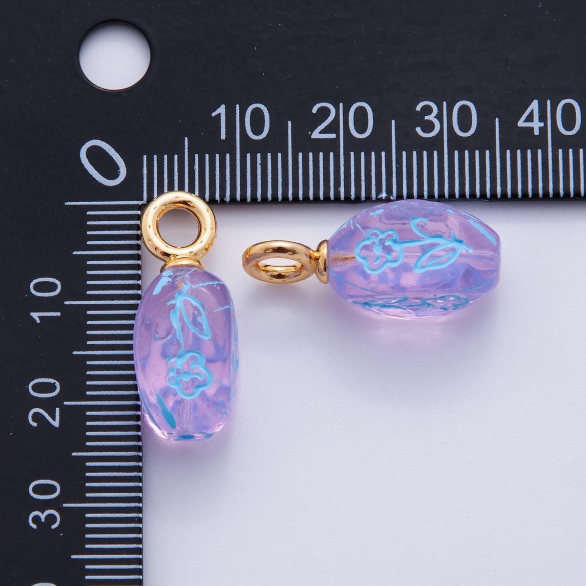 Gold Acrylic Charms Sun Flower Charm Pendant Floral Bracelet Necklace for DIY Jewelry Making Supply AF-722