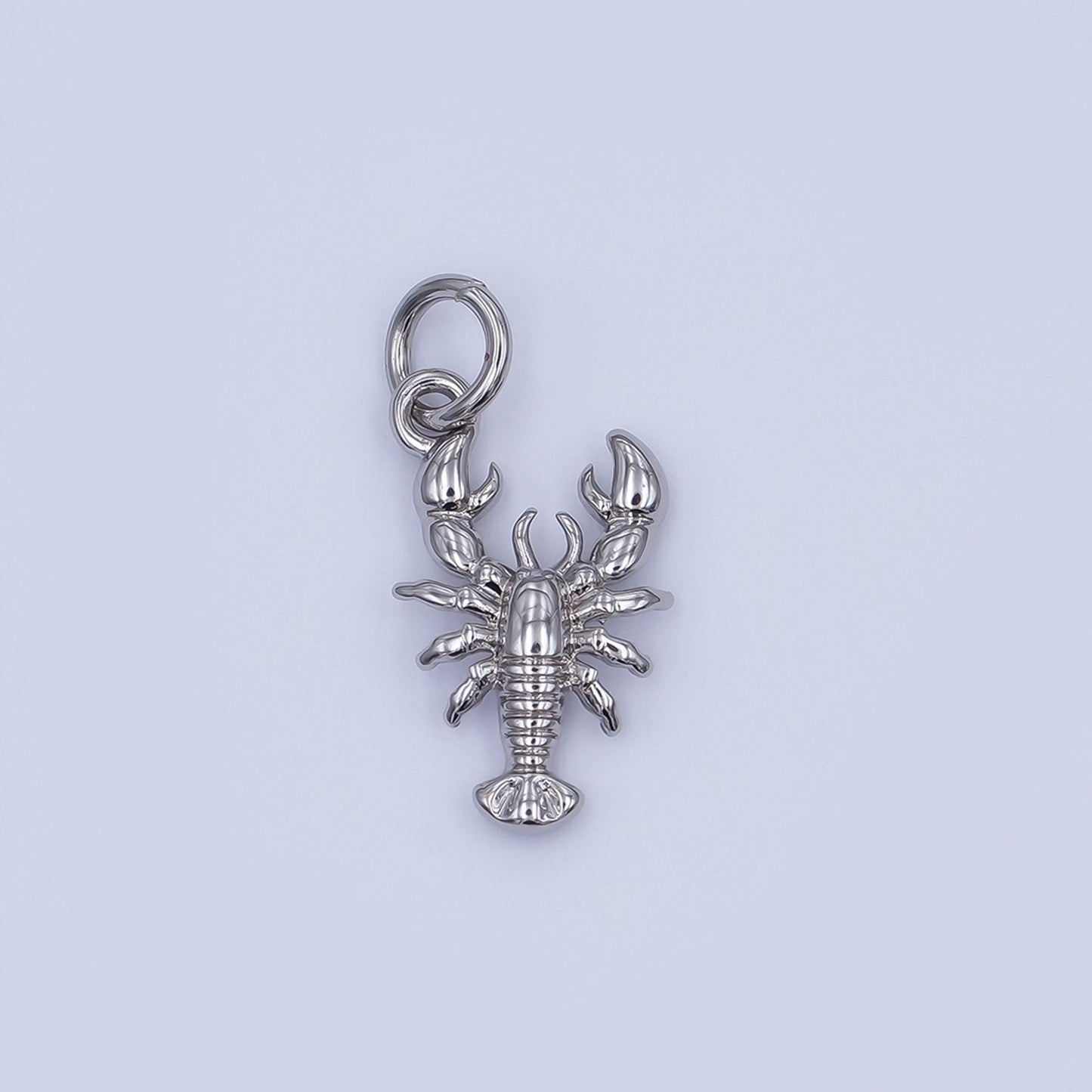 24K Gold Filled Lobster Multidimensional 3D Charm in Gold & Silver | AF476