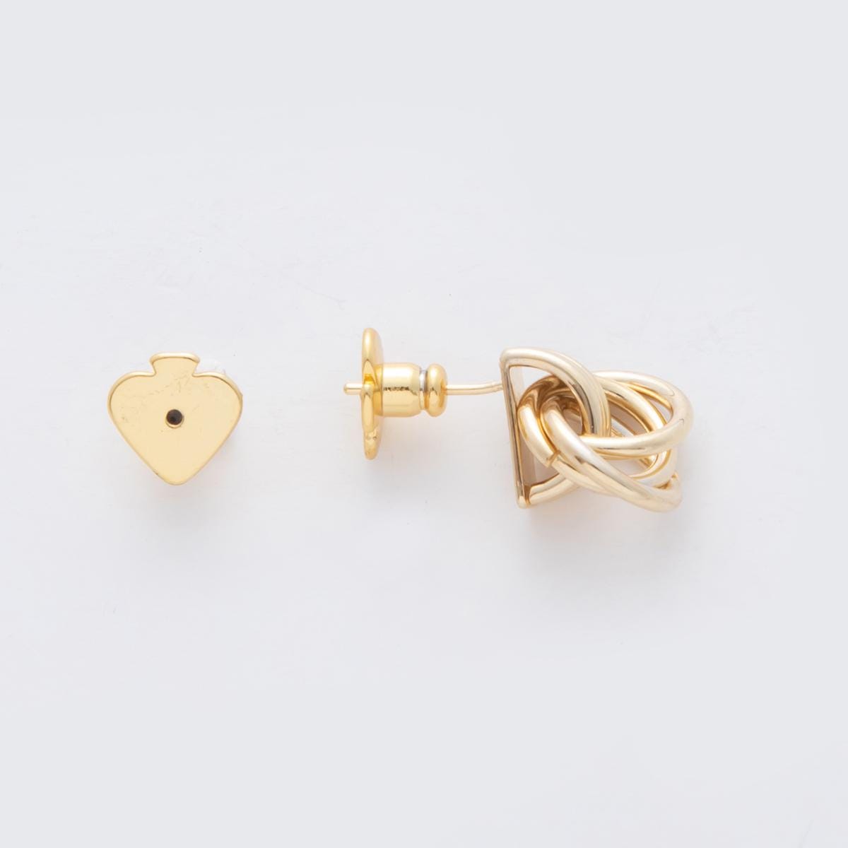 18K Gold Filled Geometric Multiple Knot Stud Earrings Findings | Z1202