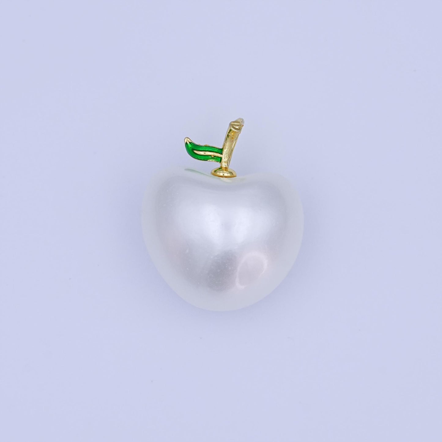 24K Gold Filled Off-White Heart Apple Fruit Pendant | AH425 - AH427