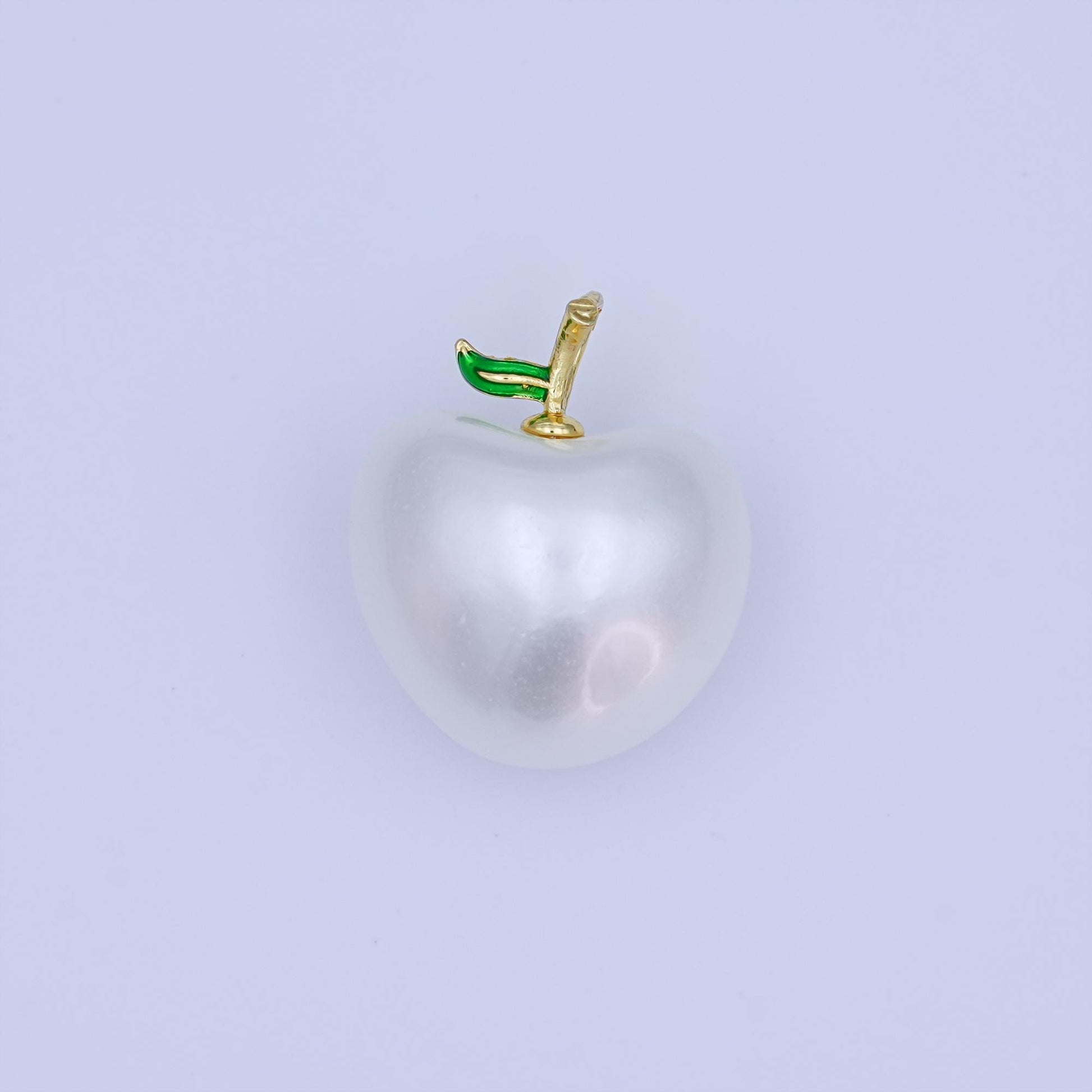 24K Gold Filled Off-White Heart Apple Fruit Pendant | AH425 - AH427