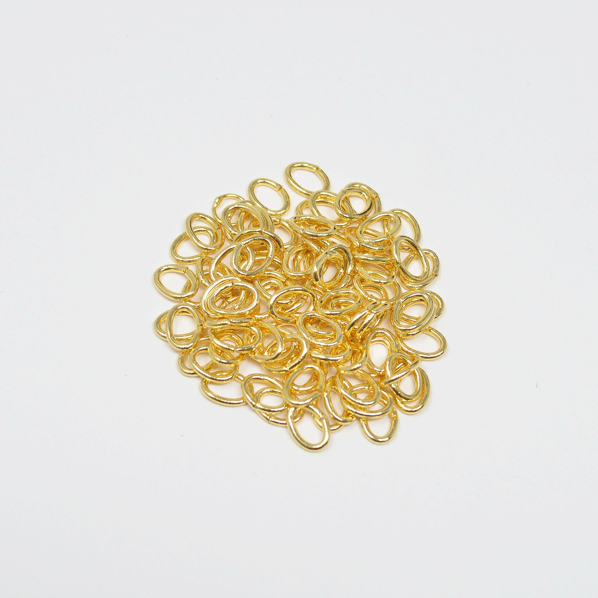 1Pack (10pcs) Gold Filled Oval Open Jump Ring 5mm L-184