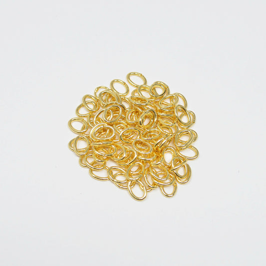 1Pack (10pcs) Gold Filled Oval Open Jump Ring 5mm L-184