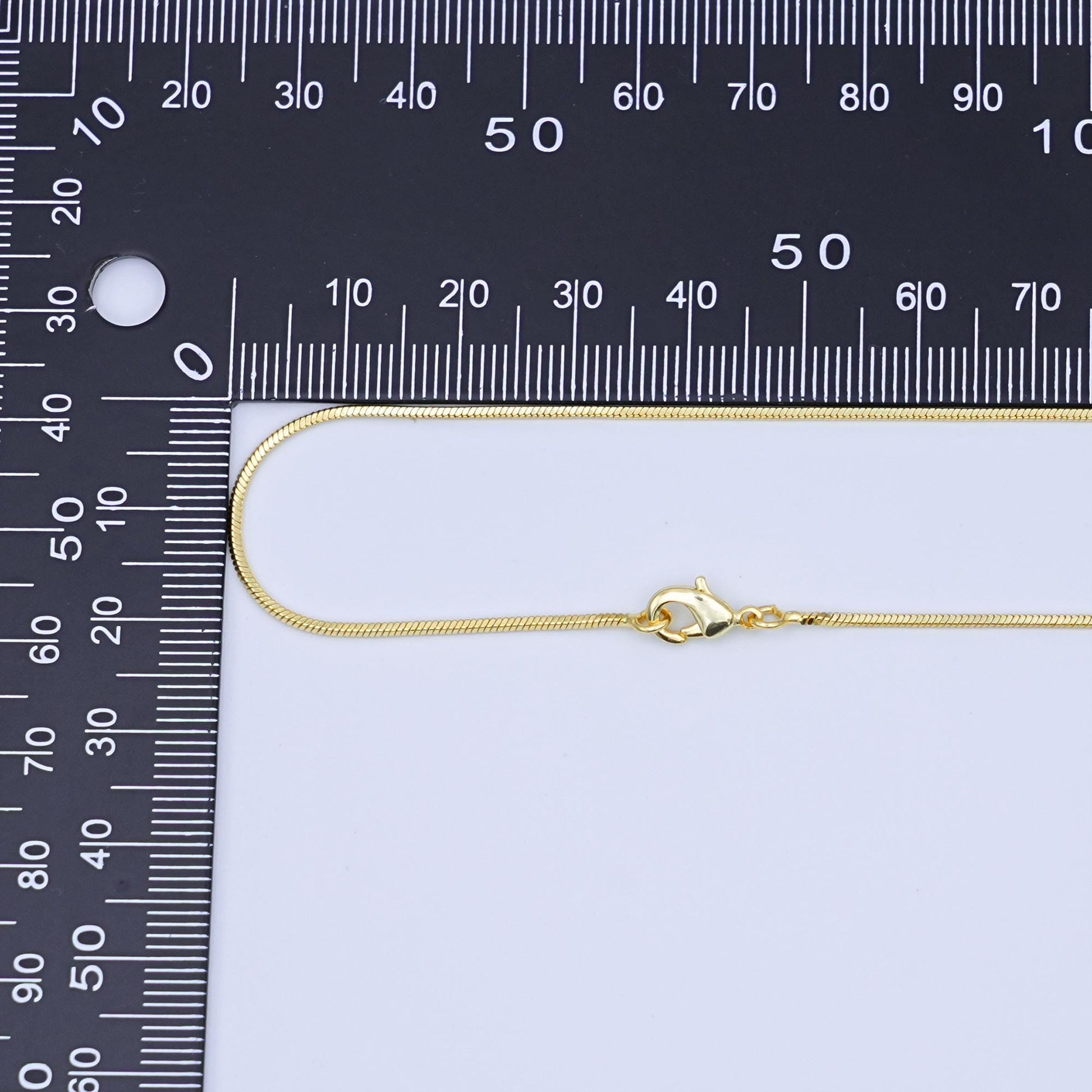24K Gold Filled 1.7mm Sunburst Hammered Cable 17.5 Inch Chain Necklace | WA-3227