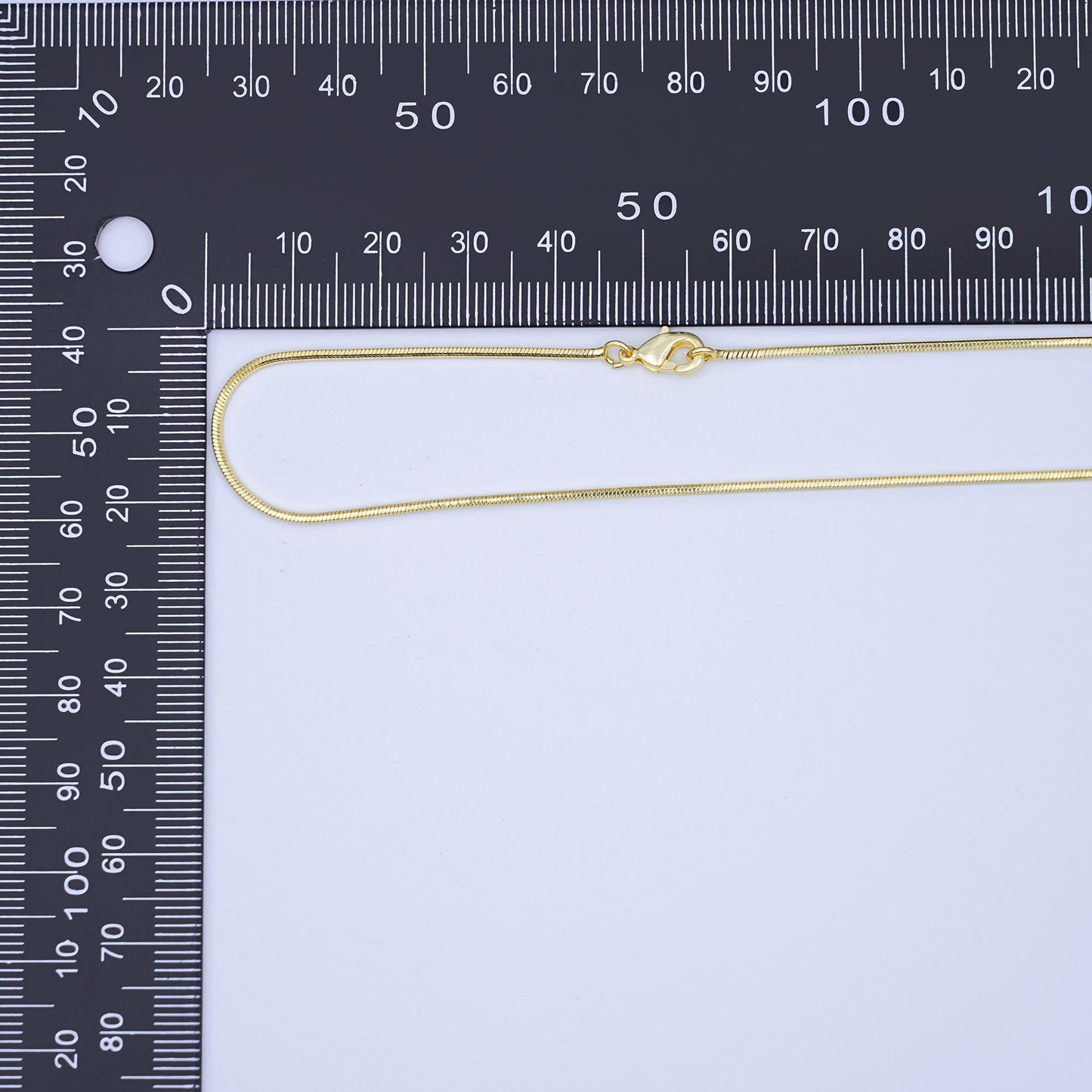24K Gold Filled 1.2mm Cocoon Snake 19.5 Inch Chain Necklace | WA-3230