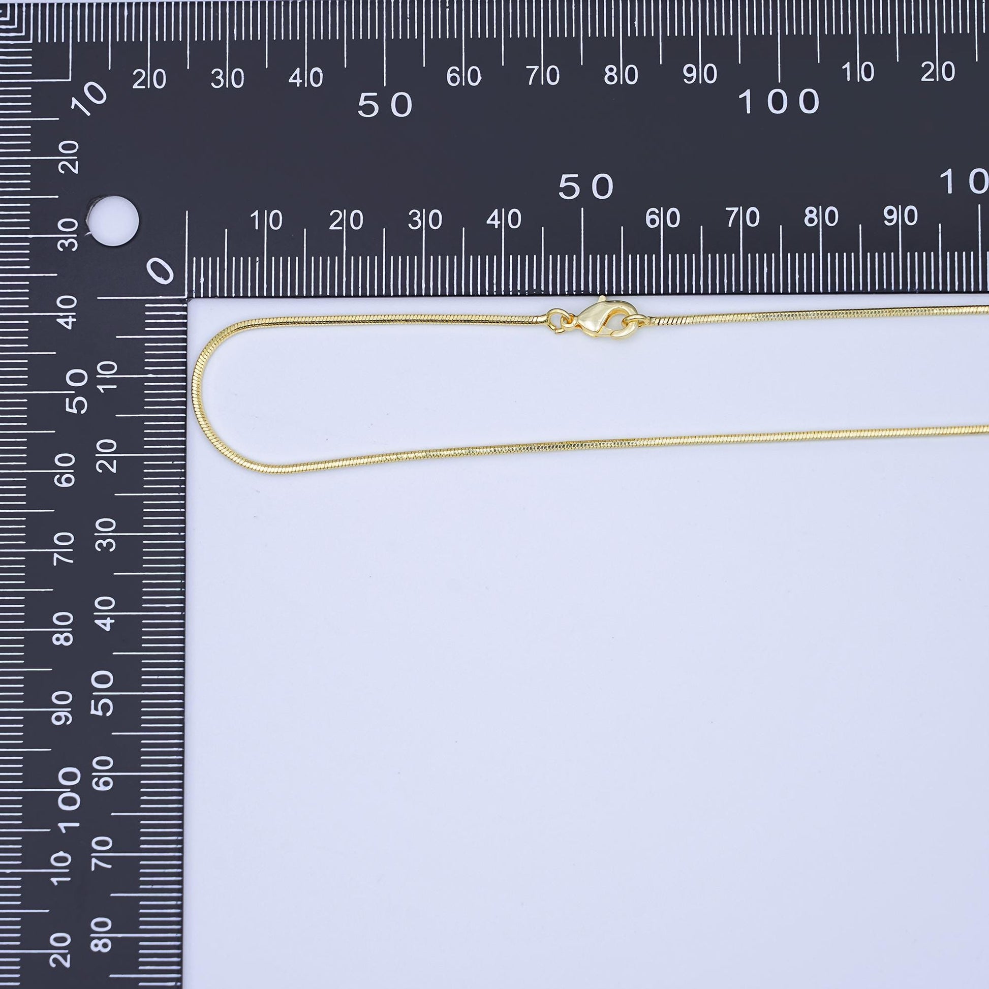 24K Gold Filled 1.2mm Cocoon Snake 19.5 Inch Chain Necklace | WA-3230