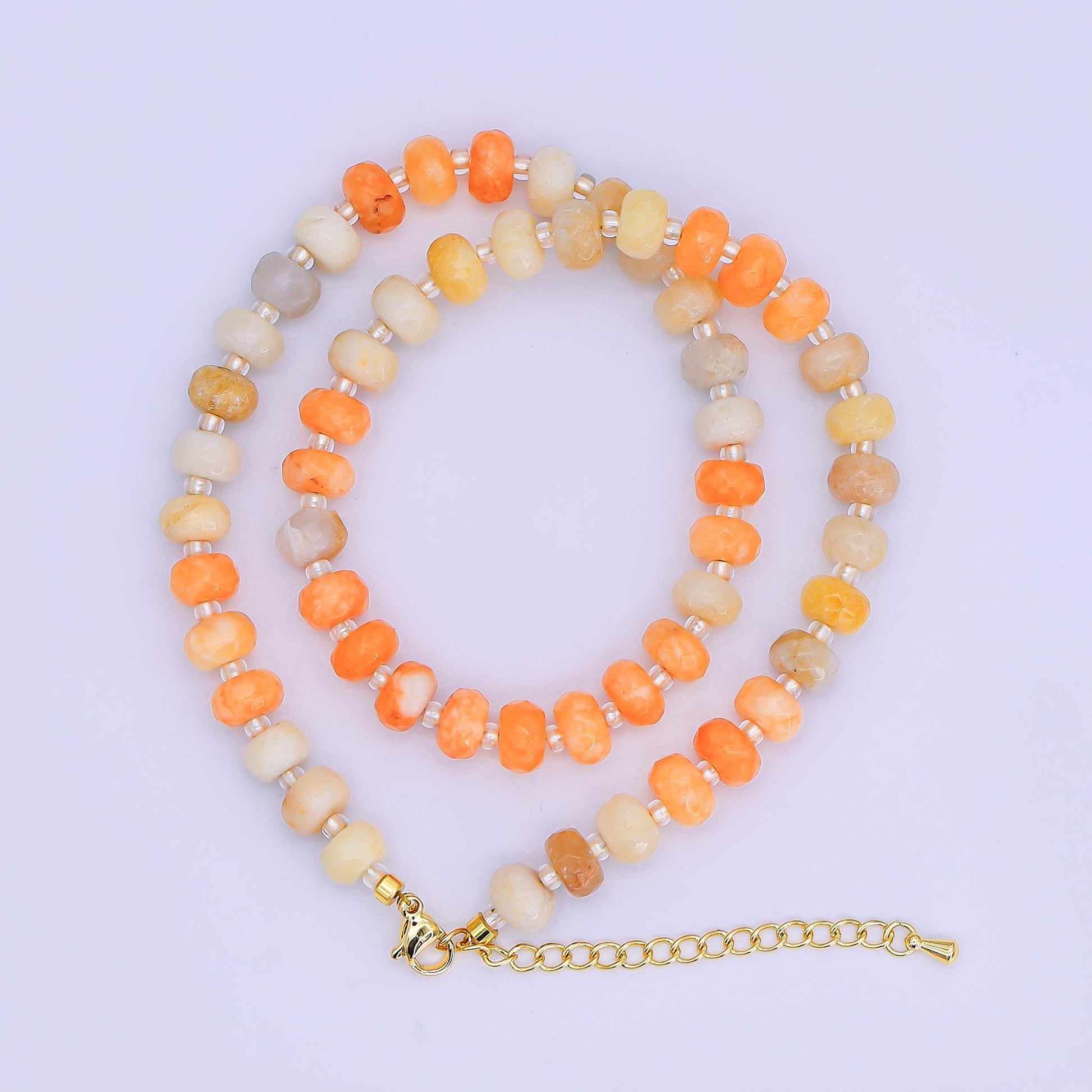 14K Gold Filled Blue Turquoise Natural Gemstone 16 Inch, 18 Inch Necklace | WA-3143 WA-3144