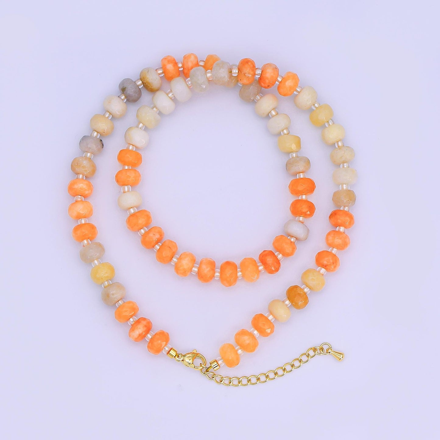 14K Gold Filled Blue Turquoise Natural Gemstone 16 Inch, 18 Inch Necklace | WA-3143 WA-3144