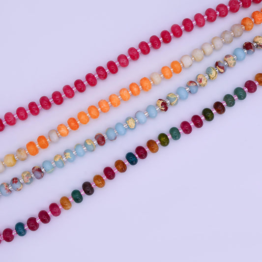 14K Gold Filled Pink Rose Quartz Natural Gemstone 16 Inch, 18 Inch Necklace | WA-3149 WA-3150