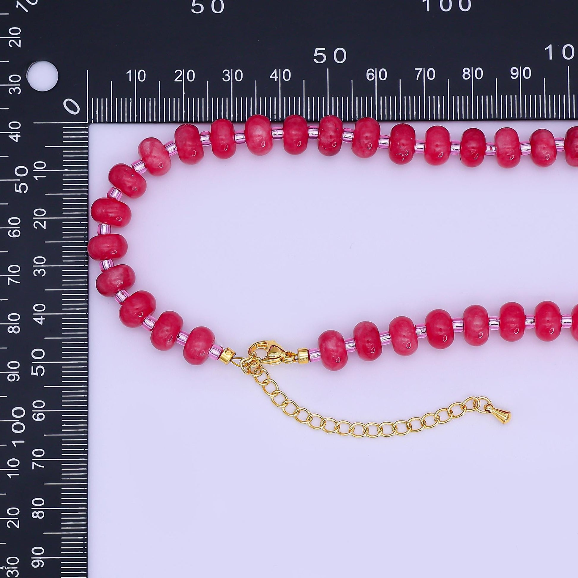 14K Gold Filled Pink Rose Quartz Natural Gemstone 16 Inch, 18 Inch Necklace | WA-3149 WA-3150