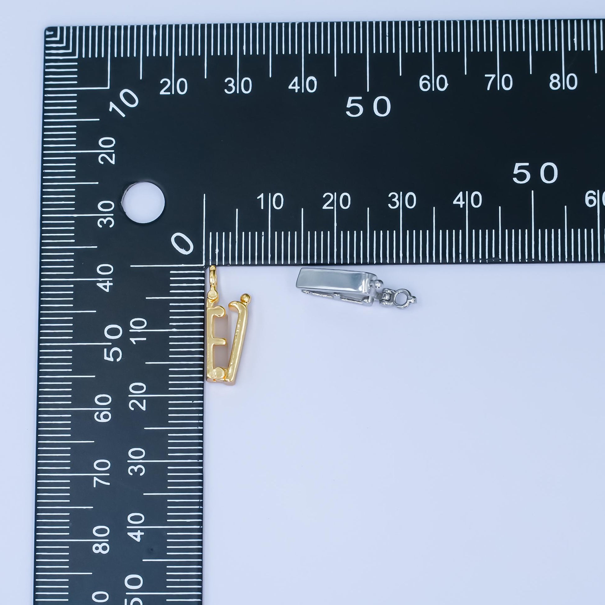 24K Gold Filled Minimalist Snap Rectangular Bail Finding in Gold & Silver | Z1086