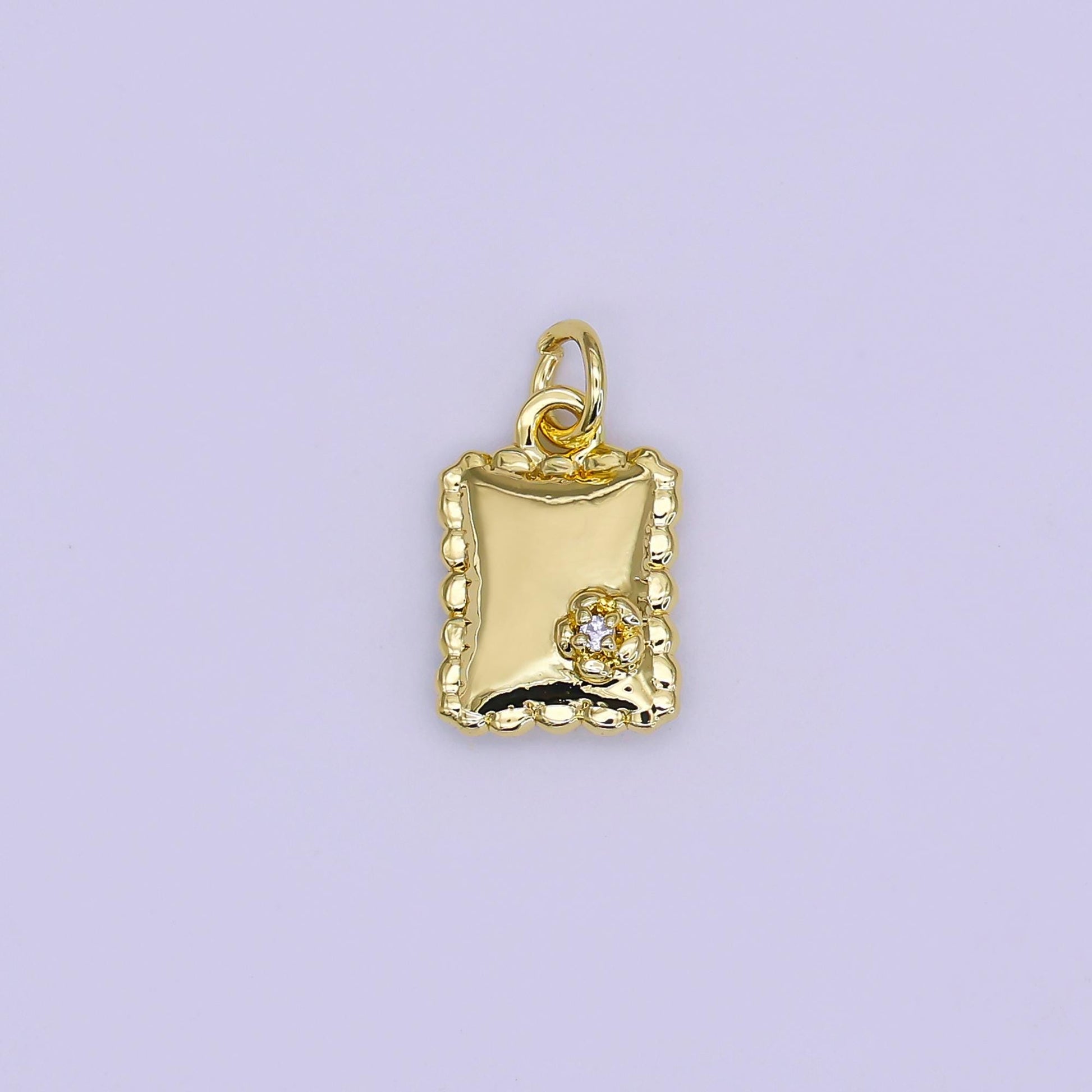 Mini 24K Gold Filled Pasta charm Ravioli Italian lover pendant foodie mix charm for bracelet necklace earring component AJ-306