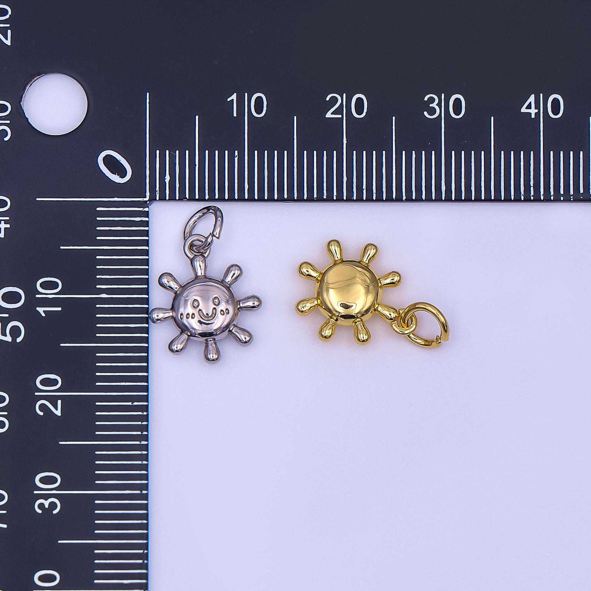 Mini Gold Sun Charms Tiny charm for Necklace Earring Bracelet Jewelry Making Supply Celestial Jewelry AF-499