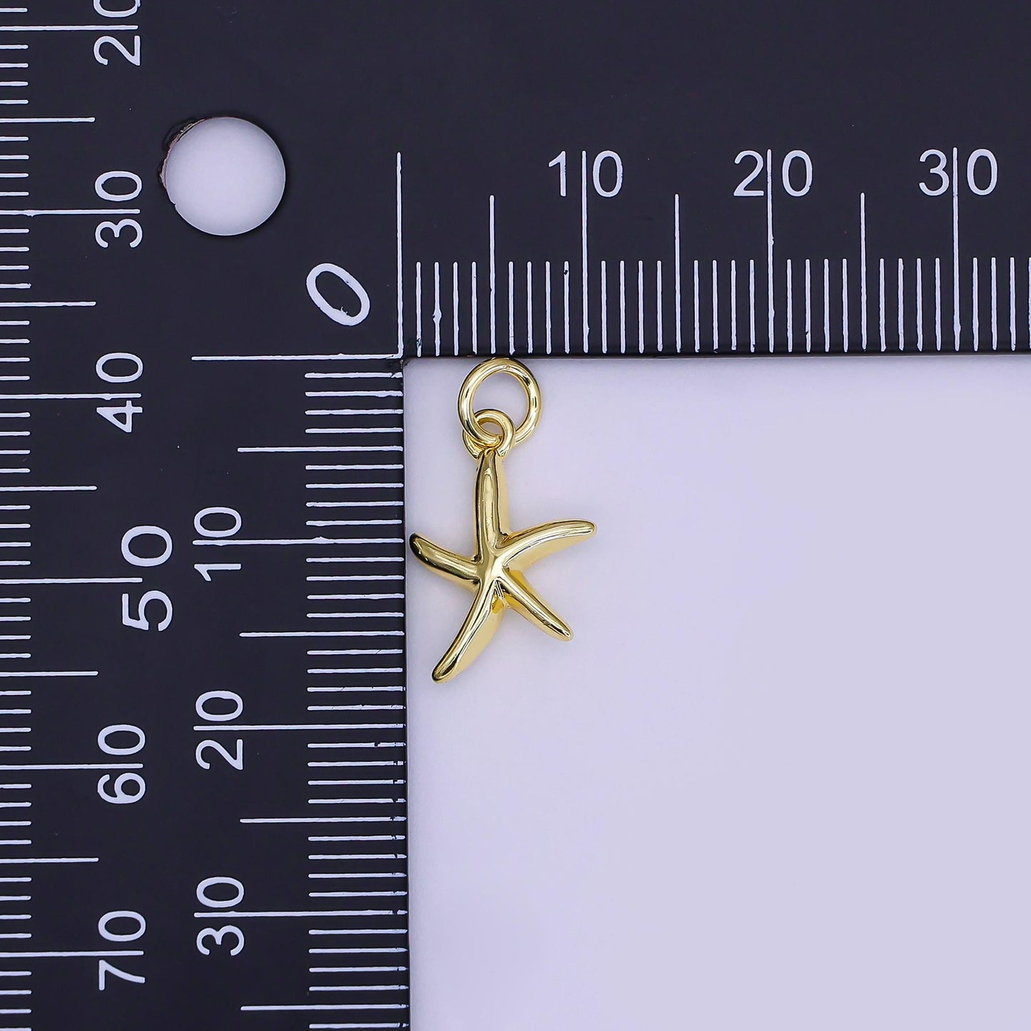 Tiny gold starfish pendant stainless steel star fish ocean beach under the sea mermaids charm jewelry | AJ-314