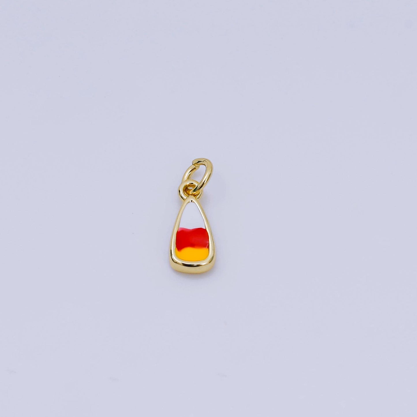 Mini Cute Halloween Candy Corn Charm for Halloween Jewelry Inspired Earring Bracelet Necklace Supply AJ-328