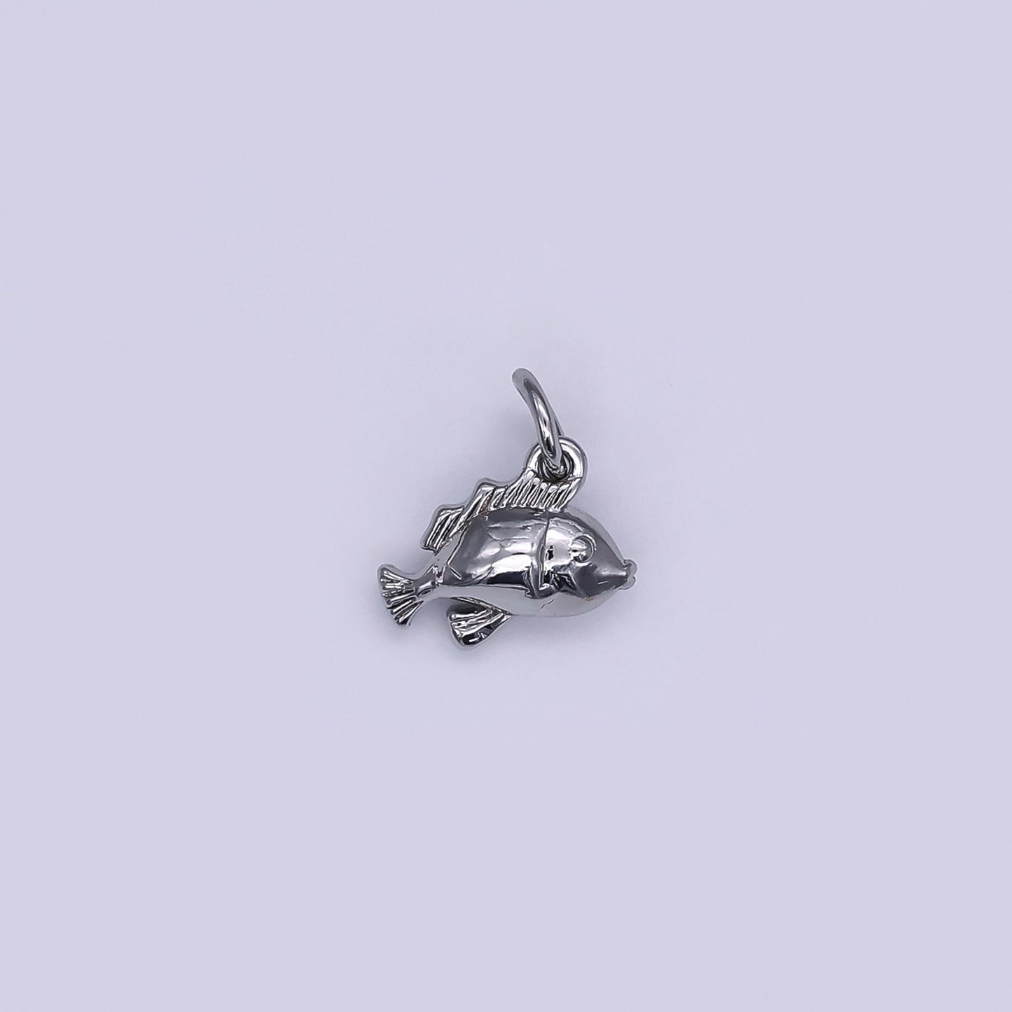 Tiny 18K Gold Filled Sea Bass Fish in Gold & Silver Ocean Under the Sea Jewelry Inspired | N-891