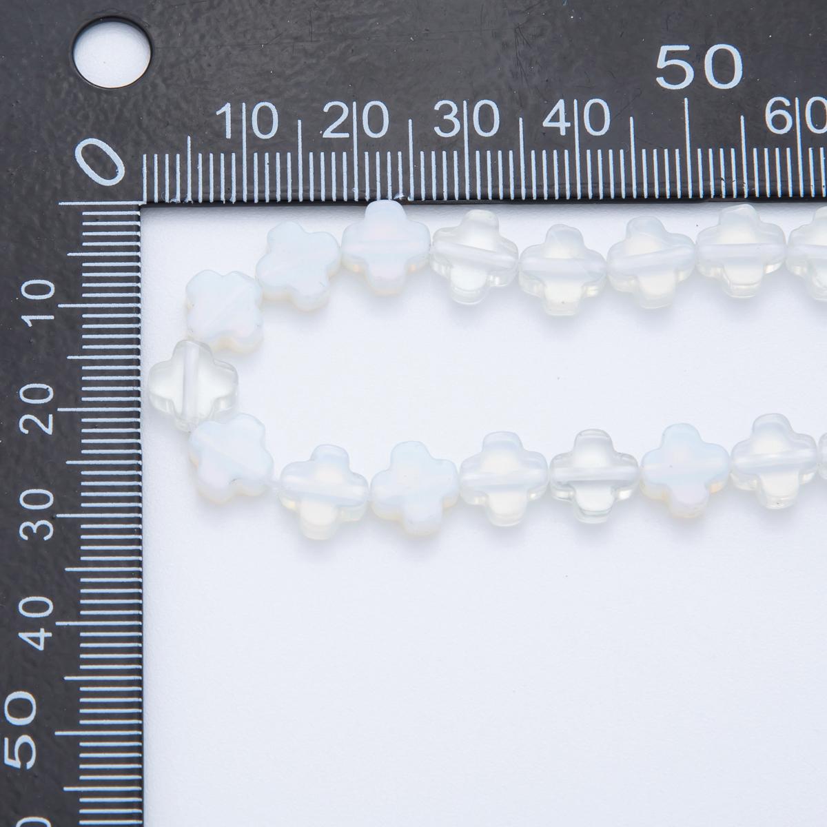 8mm Quatrefoil Clear Quartz Beads Clover Natural Gemstone Beads Genuine Stone Bead for Bracelet Necklace Jewelry Supply