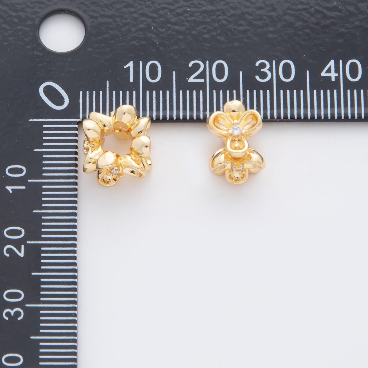 Mini Gold Filled Flower Spacer beads for diy beaded bracelet Necklace jewelry charms rondelle bead spacer bead size 10mm B-091