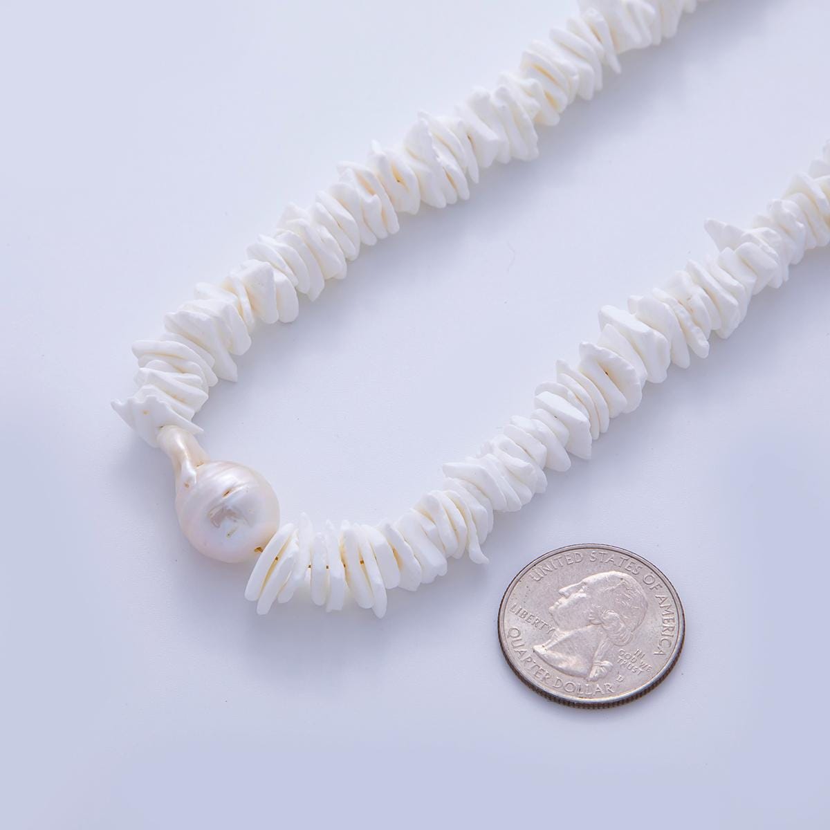 White Natural Puka Sea Shell Bead Strands Findings | WA-3610