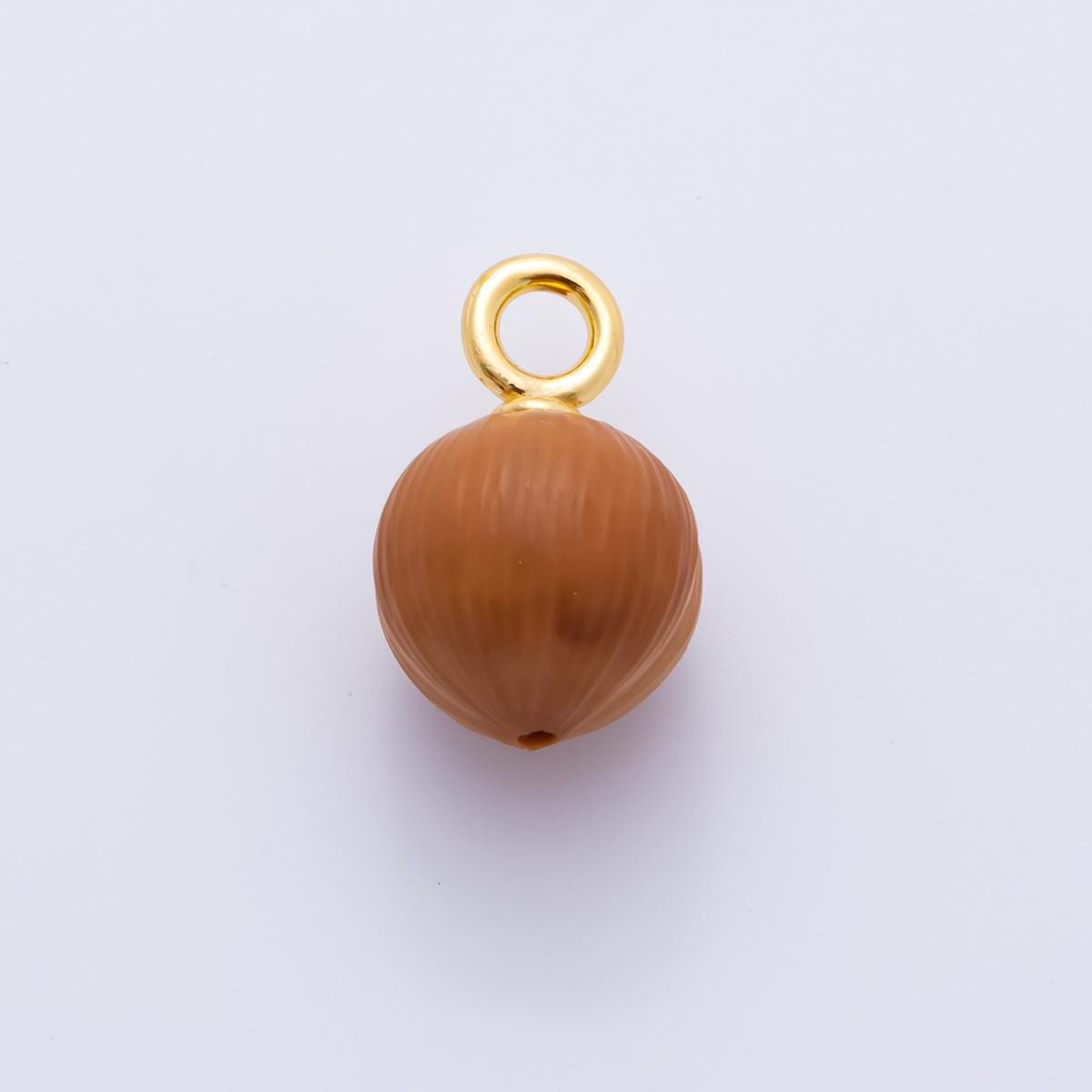 3D Dainty Brown Acorn Charm Food Nut Pendant AF-834