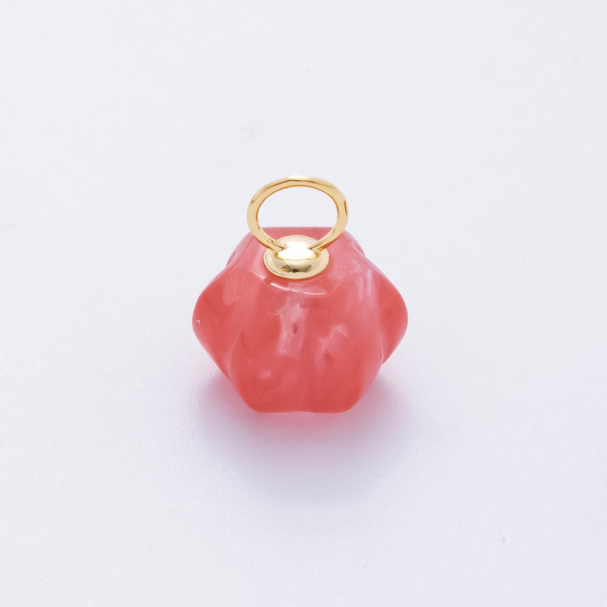 3D Pumpkin Shaped Gemstone Charm Natural Bead Gemstone Charm for Fall Thanksgiving Halloween Jewelry Inspired AH-836