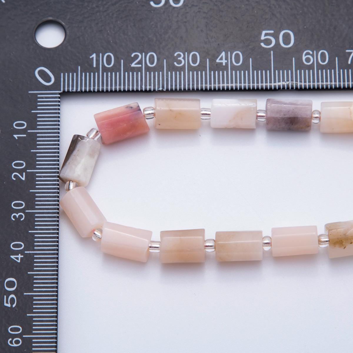Natural Pink Opal Stone Cylinder gemstone Pink Loose beads Tube barrel beads 10x6 mm WA-1507