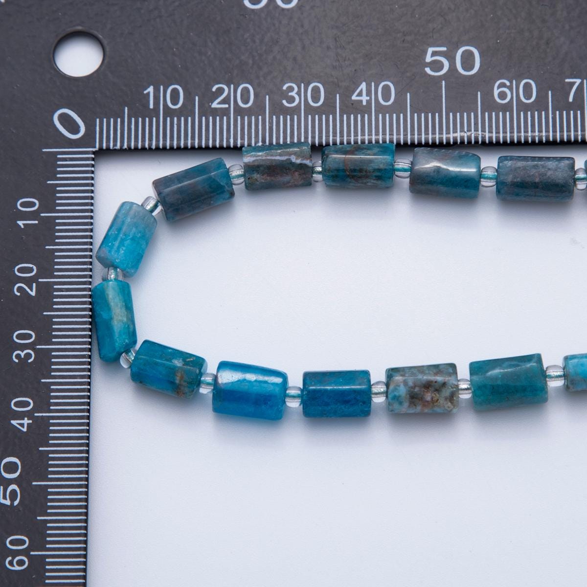 Natural Blue Apatite Bead Stone Cylinder gemstone beads Tube barrel beads 10x6 mm WA-1572