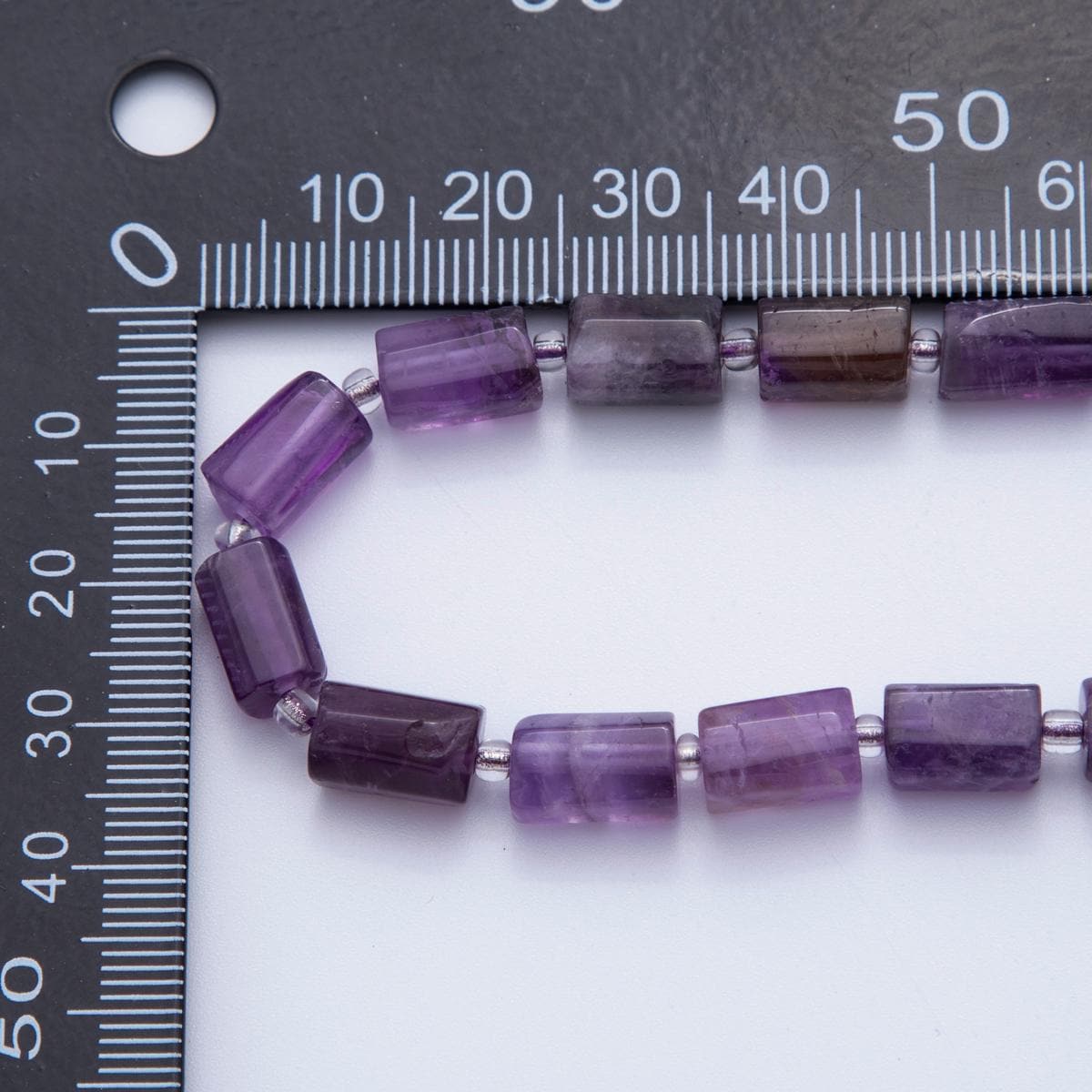 Natural Purple Amethyst Bead Stone Cylinder gemstone Purple beads Tube barrel beads 10x6 mm WA-1651