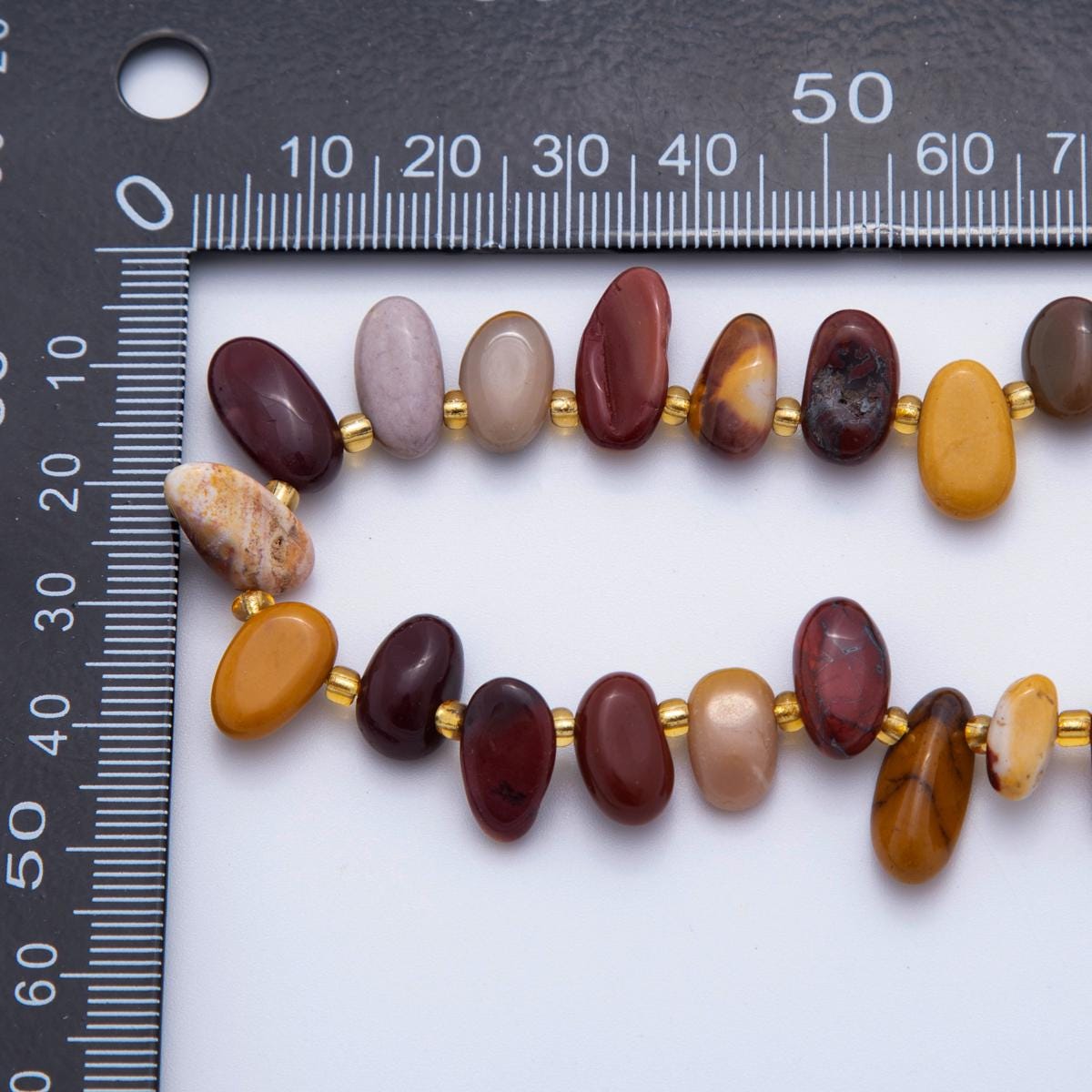 Natural Gemstone Chip Bead Smooth Freeform Chip Nugget Beads Brown Mookite Gemstone Crystal Beads Jewelry Making Bracelet Necklace WA-1954