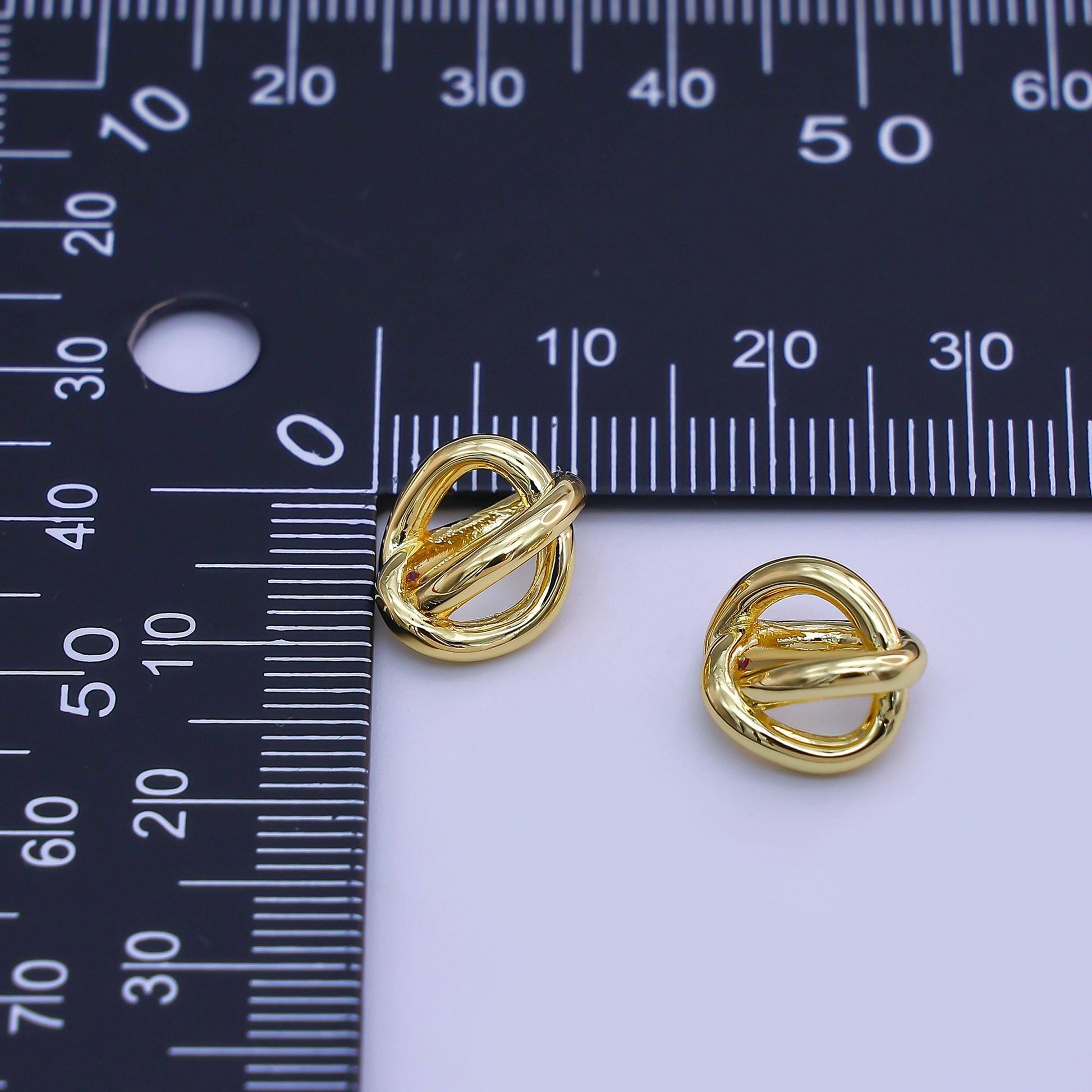 24k gold filled Infinity Round bead Spacer | B-336