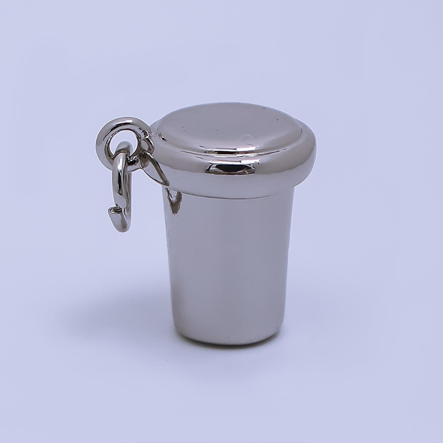 24K Gold Filled Coffee Cup 3D Multidimensional Tumbler Charm in Gold or Silver| AJ-374