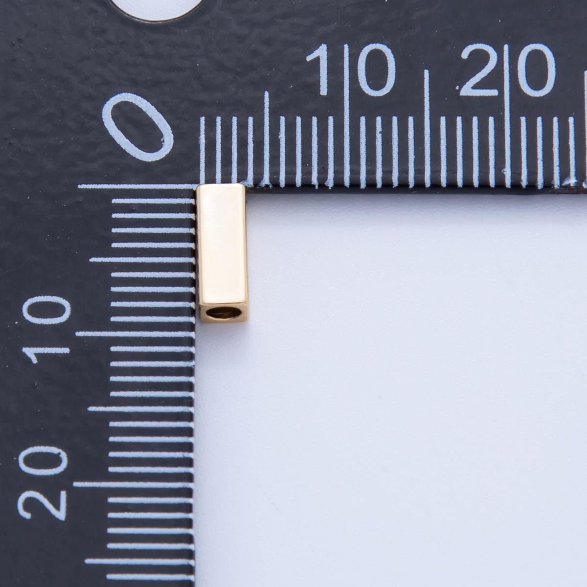 18K Gold Filled 3mm Thin Rectangular Bead Spacer Set by 10 Pieces | B792