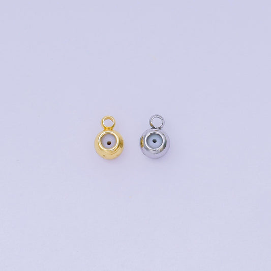 6x4 mm Gold Filled round safety rubber stopper bead spacer smart beads with open Link for Charm supplies Silicone Beads Z-1121