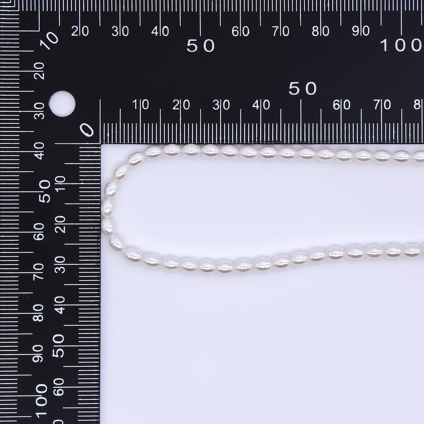 3.5mm seed luster white Rice Oval Shape Shell pearl full strand Small seed 85 pcs pearl beads pearlcore inspired WA-3169