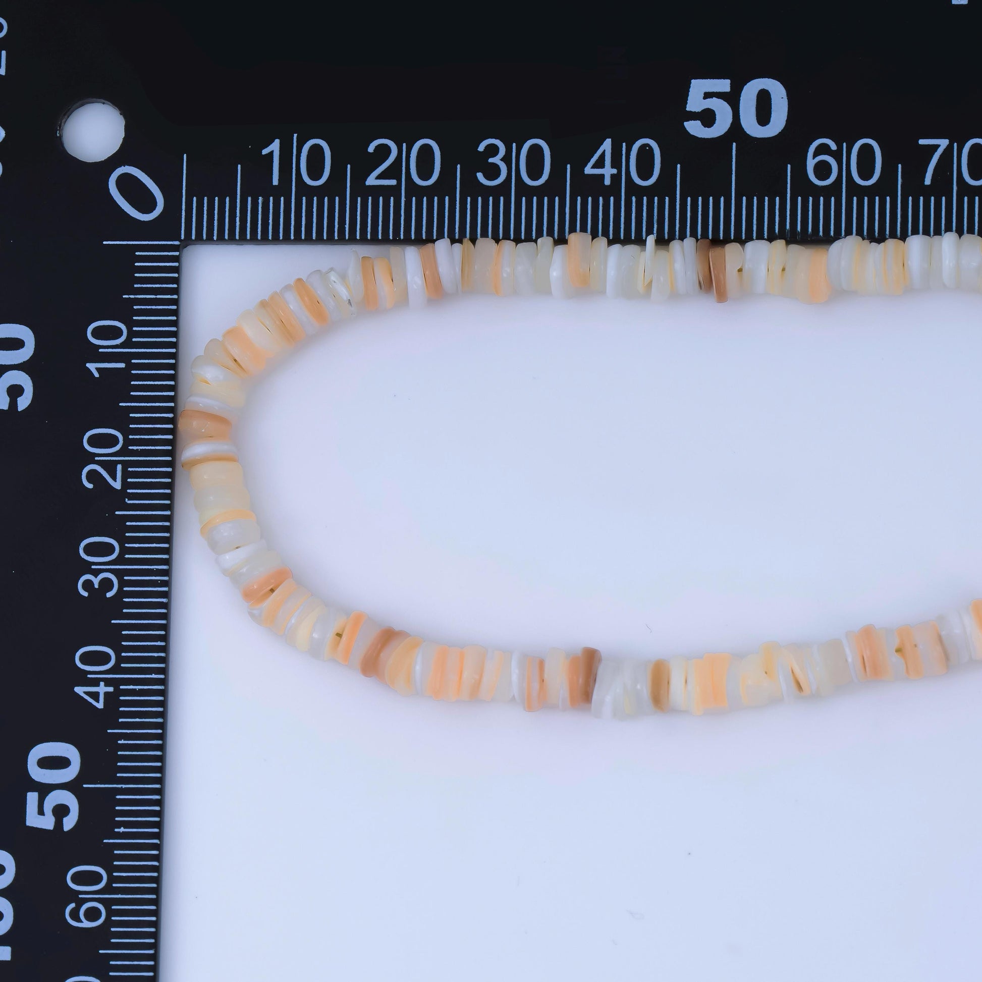 Handmade Brown Shell Pearl Necklace Rondelle Smooth Earthly Cluster Necklace Summer Beach Jewelry | WA-3247