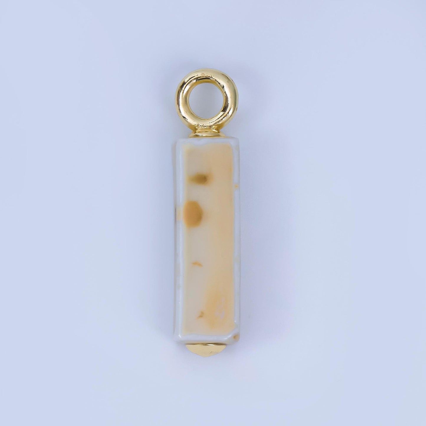 Dainty Ceramic Bar beads Charm Colorful pendant for necklace Bracelet Earring Charm AJ-451