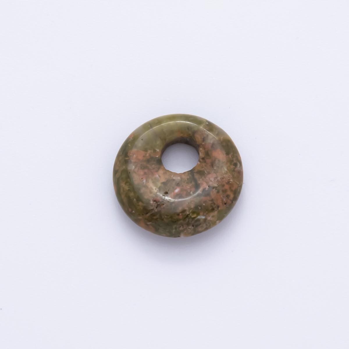 large Hole Natural gemstone Beads 14.5x14.5M Natural Gemstone Donut Beads Rondelle Stone Beads Charm z-1222