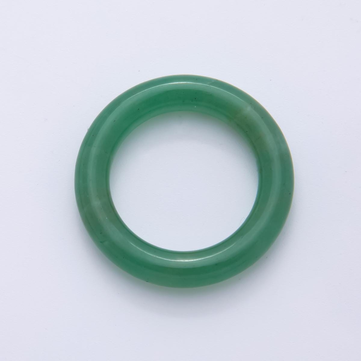 Natural Gemstone Round Rings Aventurine, Rose Quartz, Opalite, Agate, and Mixed Stone – Smooth Polished Donut Beads for Jewelry Making