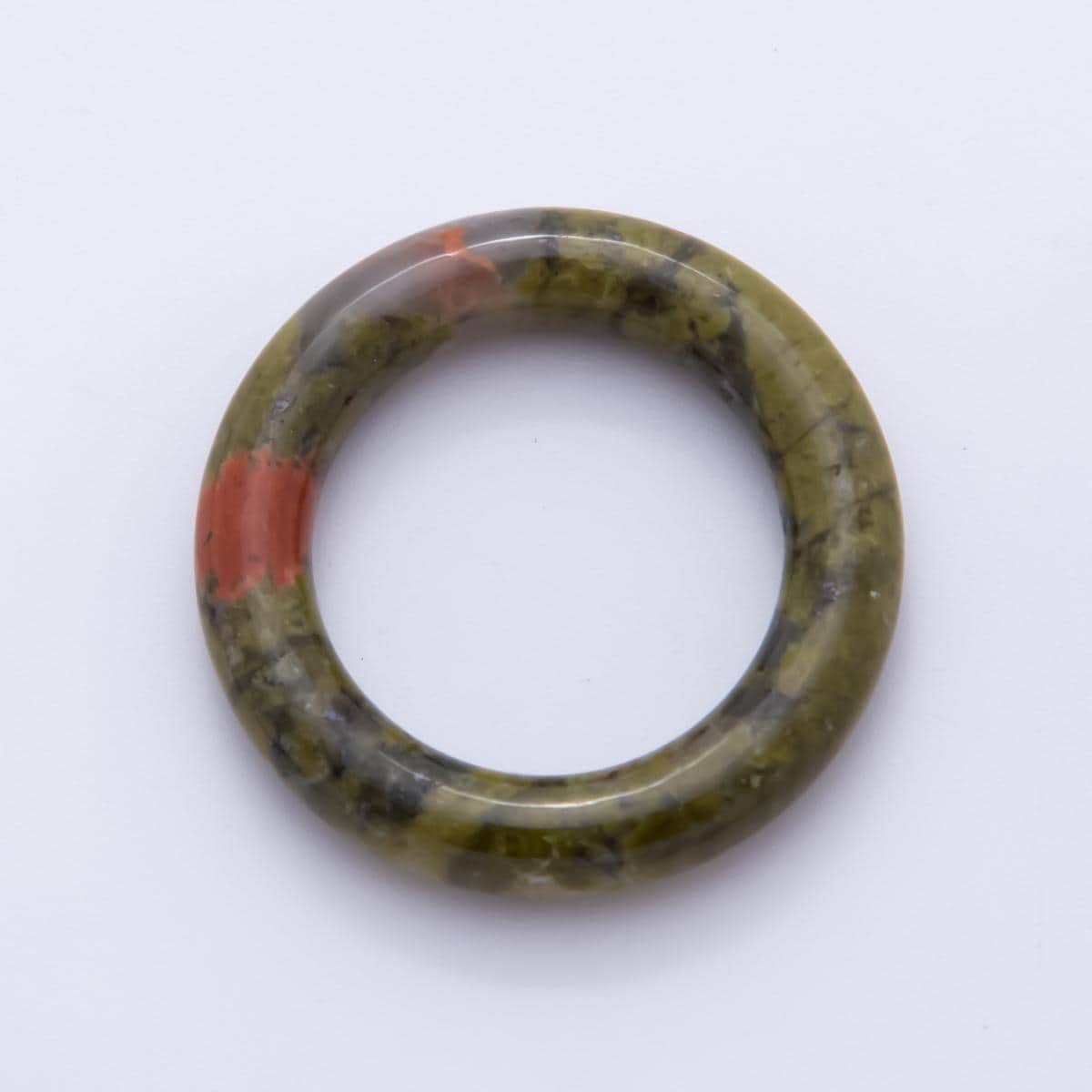 Natural Gemstone Round Rings Aventurine, Rose Quartz, Opalite, Agate, and Mixed Stone – Smooth Polished Donut Beads for Jewelry Making