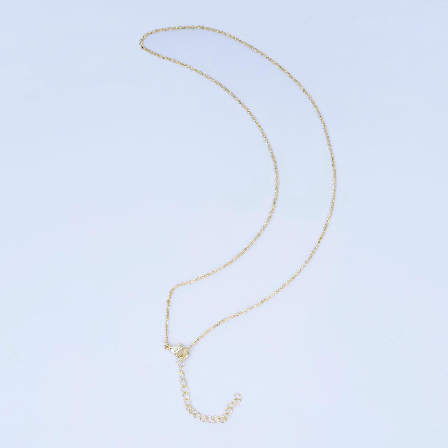 24K Gold Filled 1.1mm Cable 15.5 Inch Chain Necklace | WA-3240