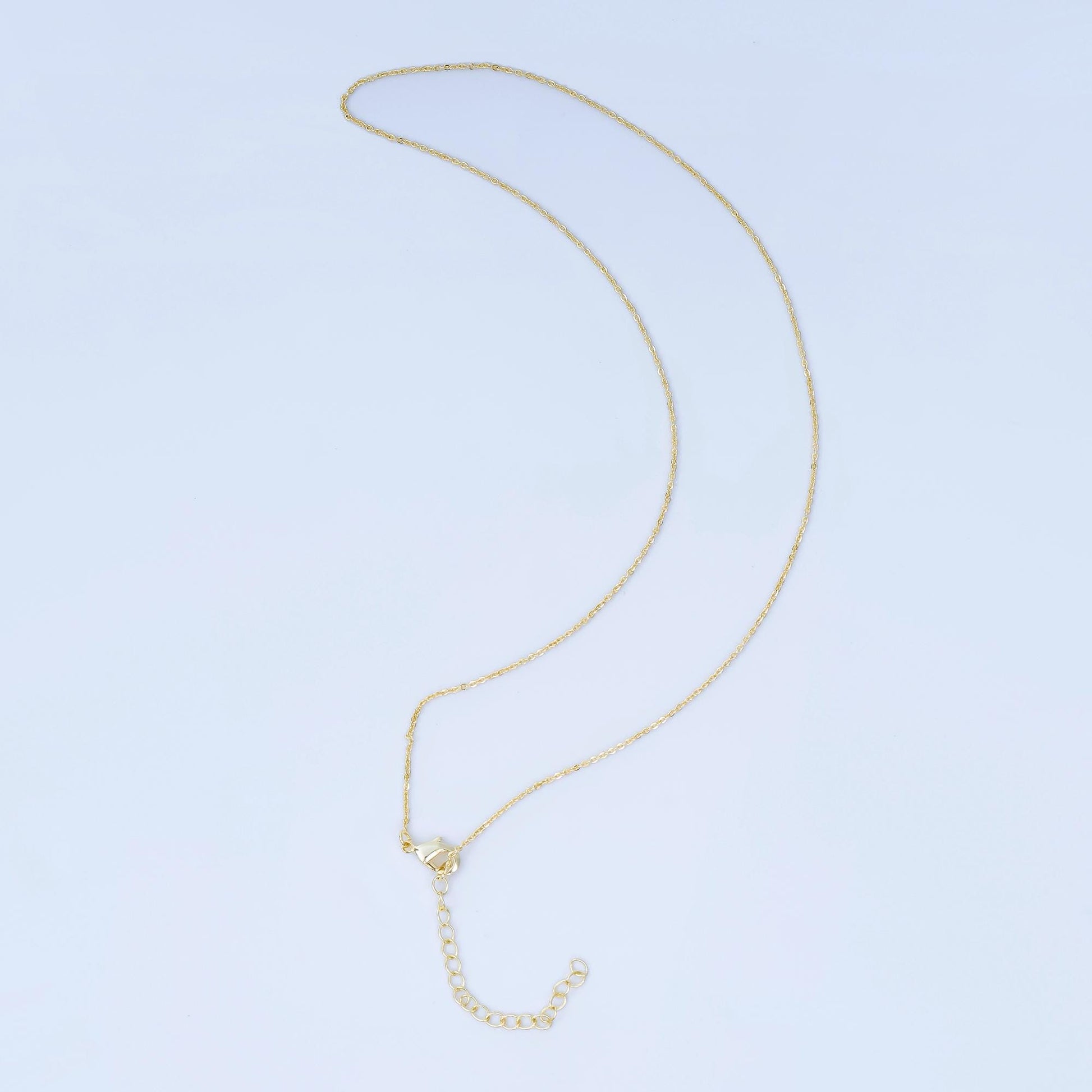 24K Gold Filled 1.1mm Cable 15.5 Inch Chain Necklace | WA-3240