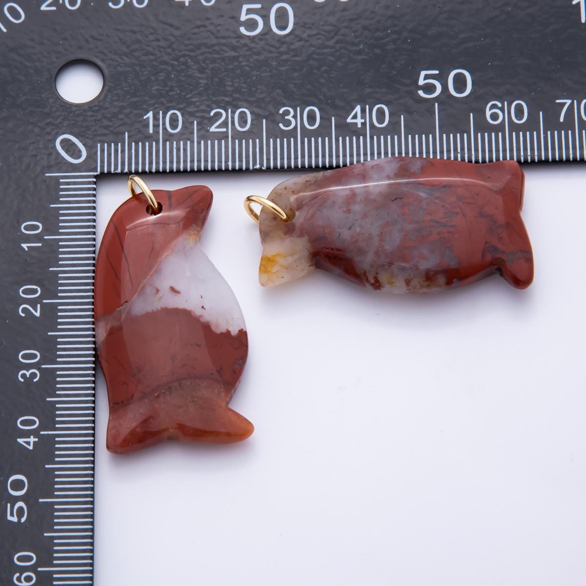 Big Penguin Gemstone Pendant Natural Stone Winter Animal Charm for Jewelry Making Supply 18k Gold Filled Charm Cord Scarf Necklace AH-827