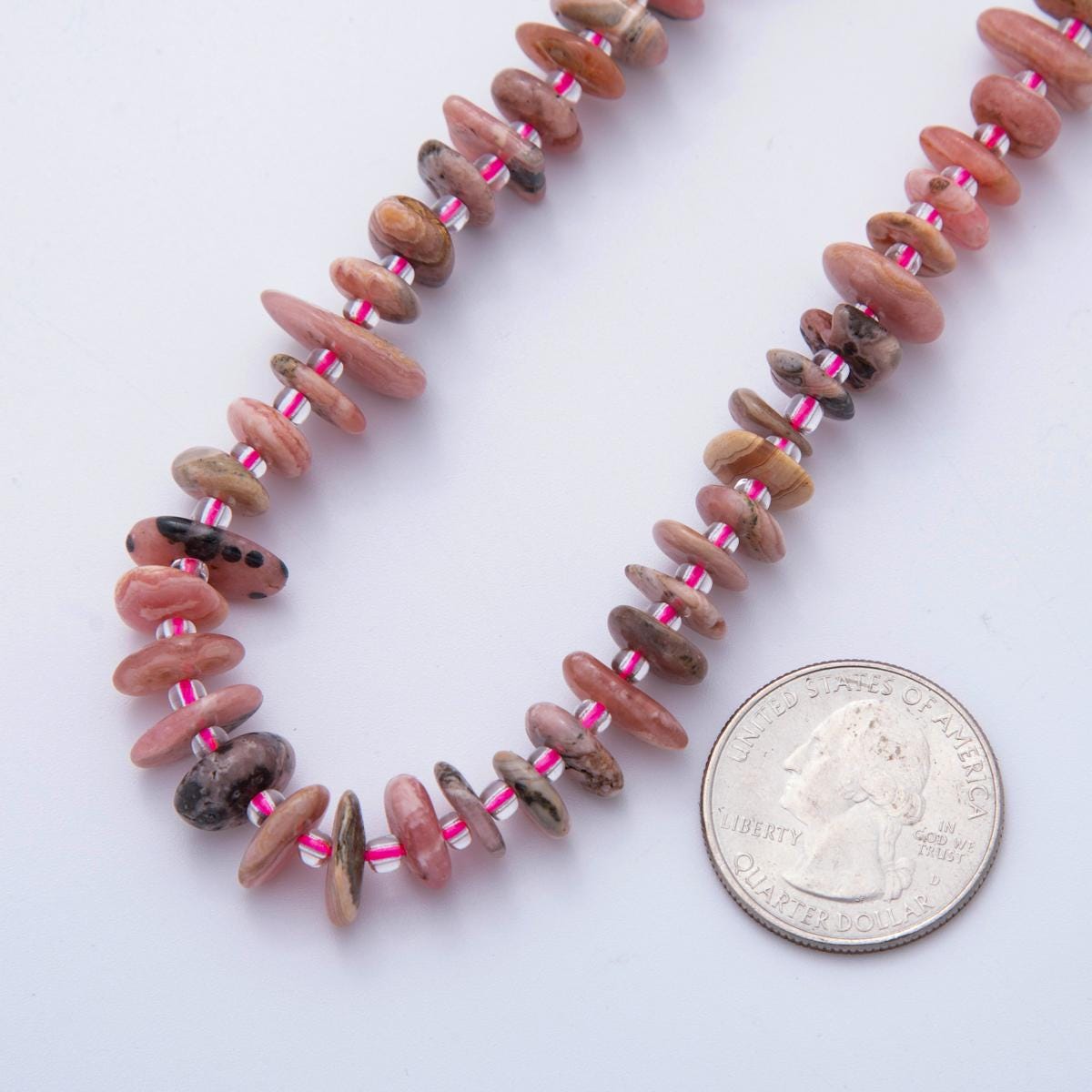 Natural Gemstone Smooth Freeform Rondelle Beads Semi Precious Red Rhodochrosite Gemstone Beads Jewelry Making Bracelet Necklace WA-1983