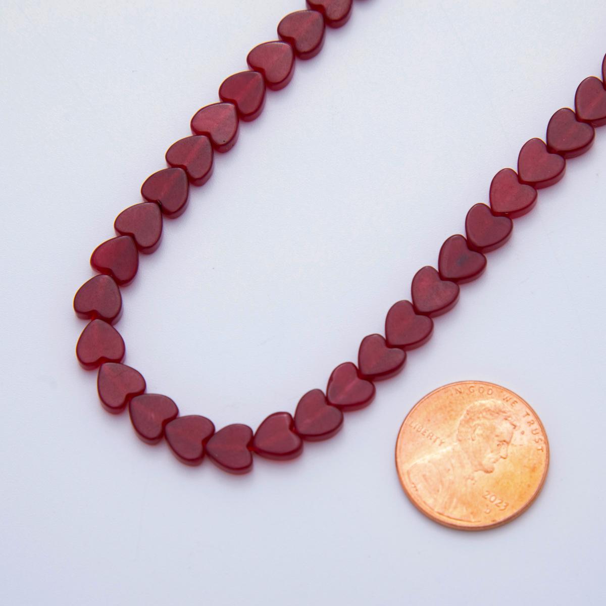8mm Heart Beads Clover Natural Gemstone Beads Genuine Stone Bead for Bracelet Necklace Jewelry Supply Tourmaline, Onyx, Jasper, Agate Quartz