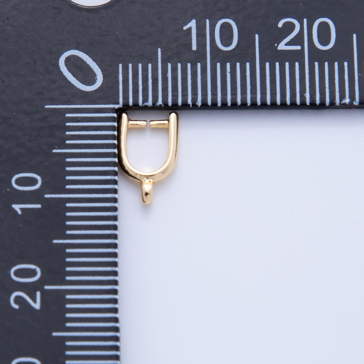 10x 18k gold filled 10mm rounded snap bail minimalist jewelry findings supply | z-1203
