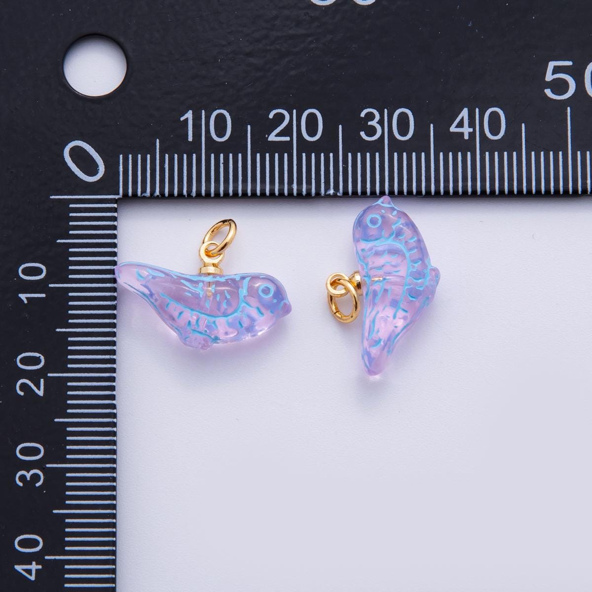 Gold Acrylic Charms Pigeon Bird Charm Pendant Animal Bracelet Necklace for DIY Jewelry Making Supply AF-704