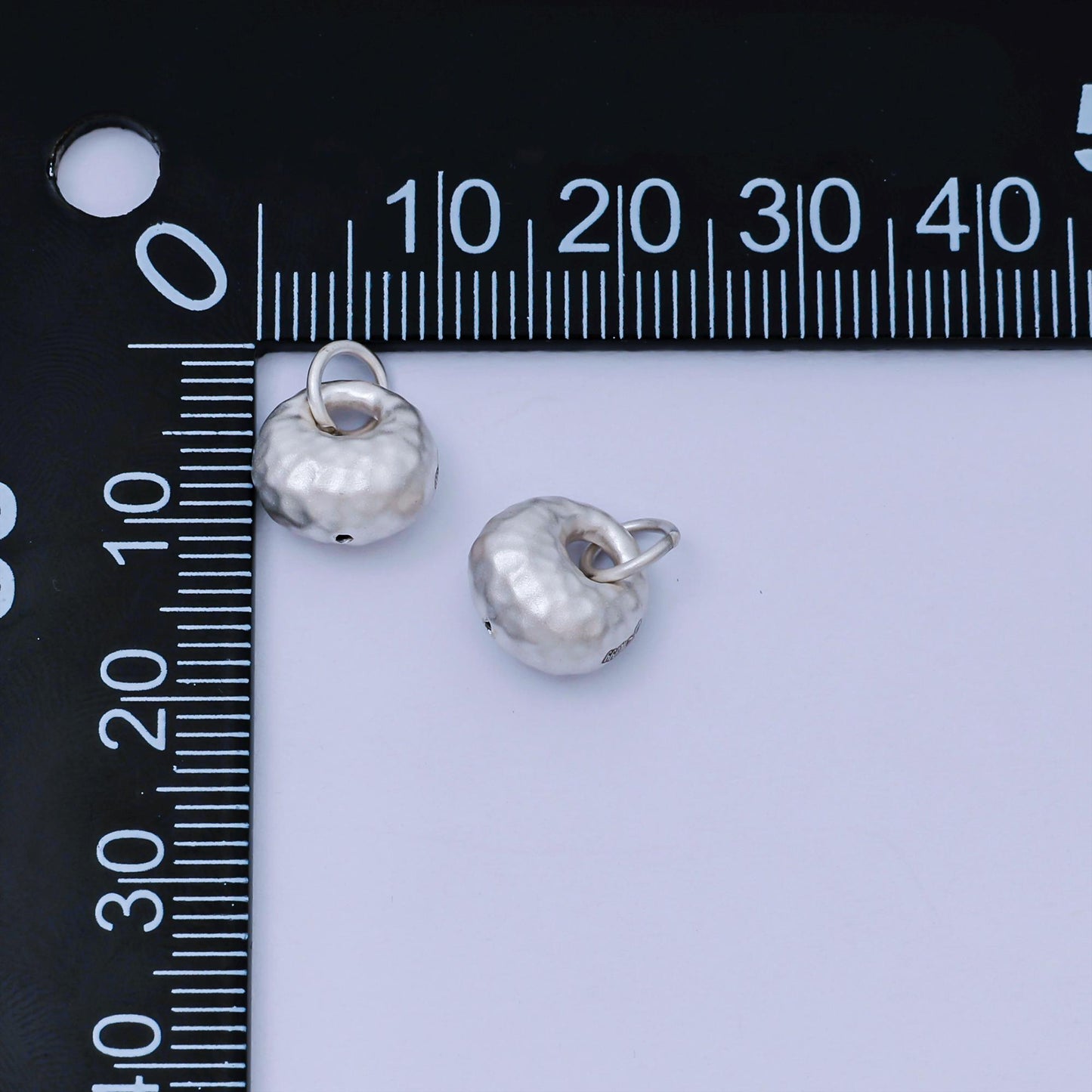 S925 Sterling Silver 10mm pumpkin fruit puffed add-on charm | SL-666