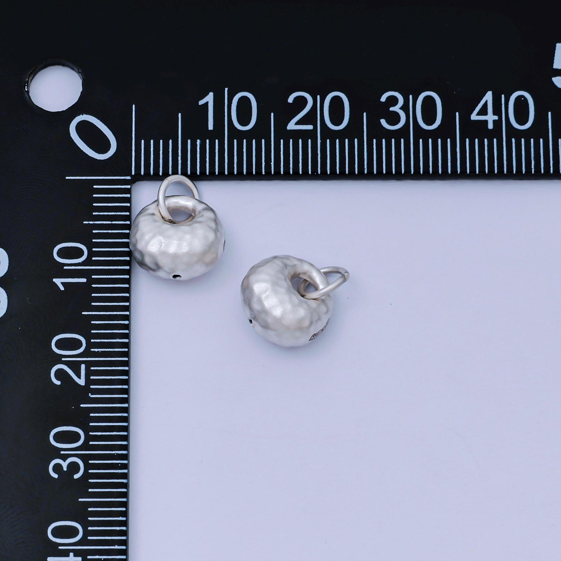 S925 Sterling Silver 10mm pumpkin fruit puffed add-on charm | SL-666